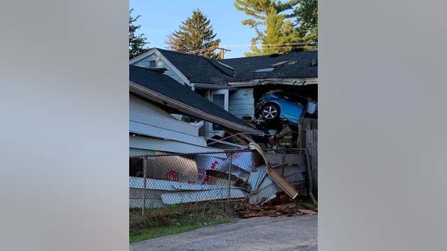 2 seriously injured after SUV crashes into Crystal Lake home