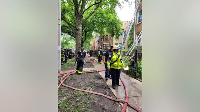 Chicago firefighter, woman injured in Uptown fire