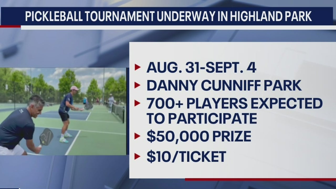 Pickleball tournament happening in Highland Park this week