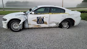 2 Indiana State Troopers struck by driver who was allegedly intoxicated