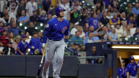 Happ’s homers help Cubs defeat Brewers 4-3 in 10 innings