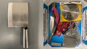 Passenger stopped at O'Hare airport security for having knives, meat cleaver in bag: TSA