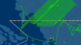 Plane gives the middle finger to Washington state, flight map shows