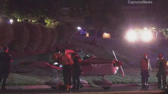 Pilot of small plane makes emergency landing on Libertyville road