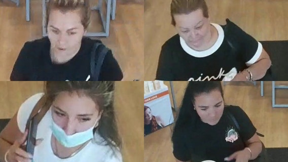 Hobart police search for 4 suspects accused of stealing thousands of dollars from beauty store