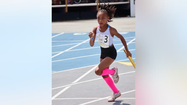 North Texas 7-year-old labeled 'fastest kid in the nation,' sets Junior Olympics record