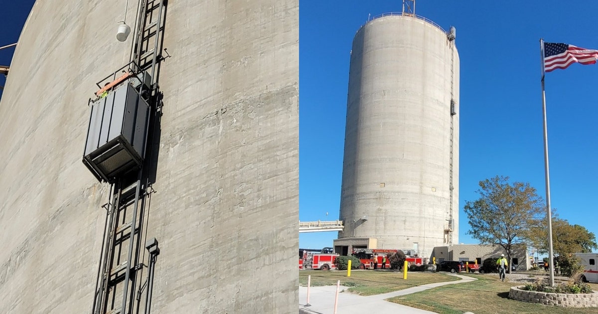 Workers trapped in elevator on silo rescued in South Deering | FOX 32 ...