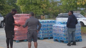 Trucks loaded with bottled water ship out from Chicago to help devastated Mississippi