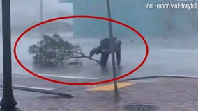 Tree branch hits Jim Cantore during Hurricane Ian report: 'Just give me a minute'