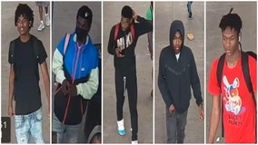 Suspects sought in violent Red Line robbery