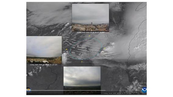 Gravity waves rippled near Chicago Tuesday