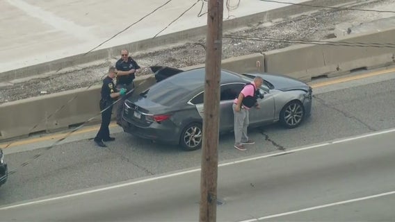 Heavy police presence reported on I-294 due to crash
