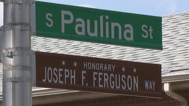 Chicago police department honors officer Joseph F. Ferguson, killed in line of duty in 1968