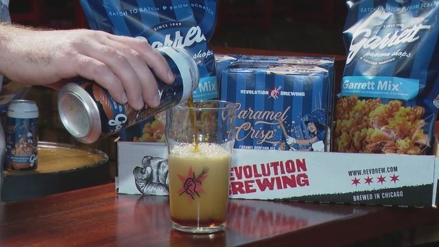 Garrett Popcorn teams up with Revolution Brewing for new fall beer