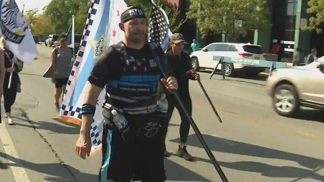 Son of Chicago cop runs 200 miles to raise awareness, money for officers' mental health