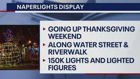 'Naper Lights': Holiday lights display to open Thanksgiving weekend in downtown Naperville