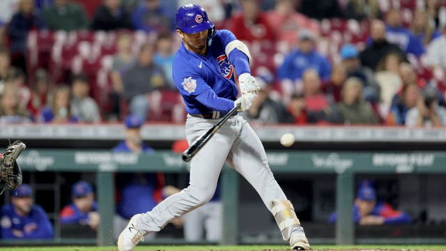 Suzuki homers twice and knocks in 5 as Cubs rout A's 10-2 for 3-game sweep