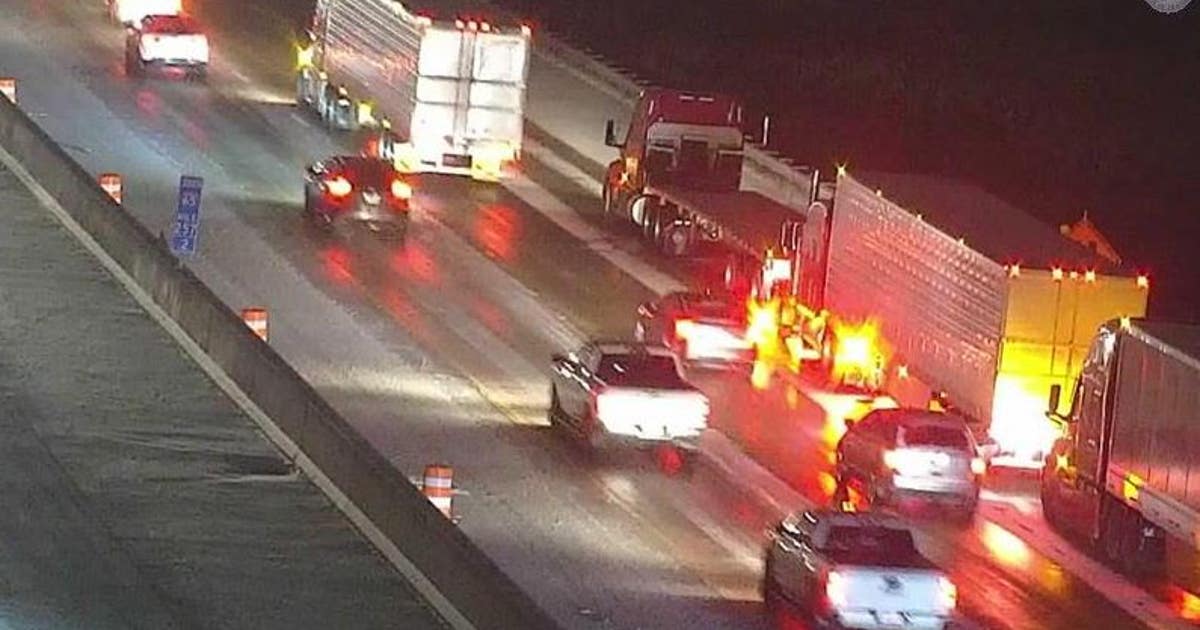 Both sides of I-65 in Indiana backed up after two semi rollover crashes ...