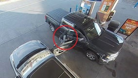 Video shows brazen Chicago-area gas station theft that took less than 5 seconds