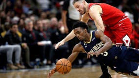 CJ McCollum scores 23 points, Pelicans top Bulls 124-110