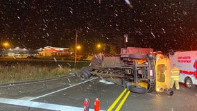 16 injured after semi collides with bus of Saint Ignatius hockey players in Indiana: police