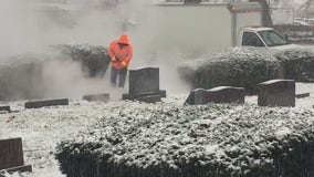 Waukegan city workers cleaned up tombstones defaced with swastikas at Jewish cemetery