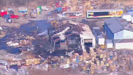 Crews fight commercial fire at scrap metal dealer in Dolton: officials