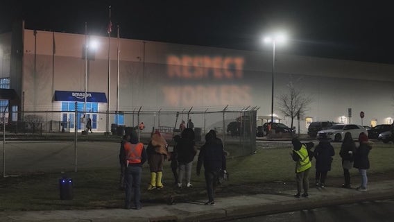 Amazon workers stage Cyber Monday walkout at Joliet facility