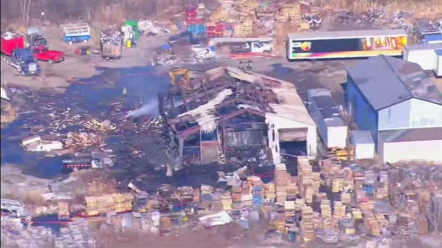 Crews fight commercial fire at scrap metal dealer in Dolton: officials