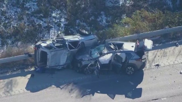 Driver dead after vehicle goes airborne in head-on crash on Stevenson Expressway