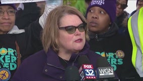 O'Hare Airport workers join nationwide rally to demand better working conditions