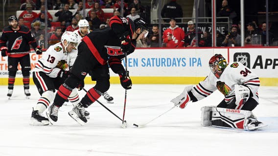 Raanta, Hurricanes beat Blackhawks 3-0 for 9th straight win