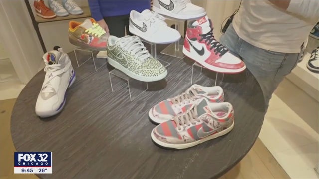 Re-sale sneaker business is booming, a form of art