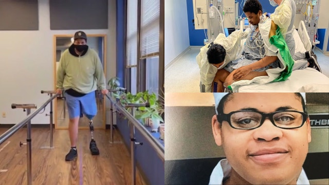 Dakotah Earley: Video shows Lincoln Park shooting victim using new prosthetic leg