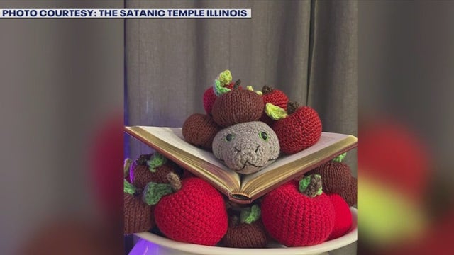 Satanic Temple of Illinois unveils holiday display at state capitol