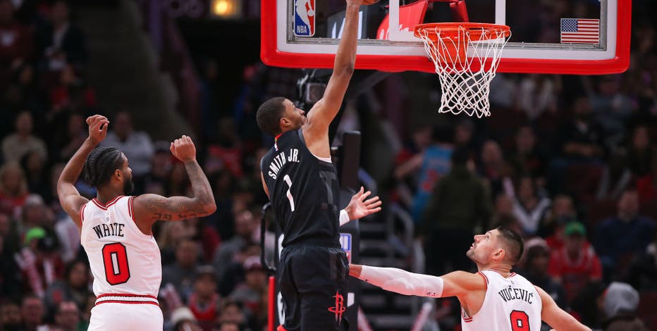 Photos: Bulls lose to Rockets 133-118