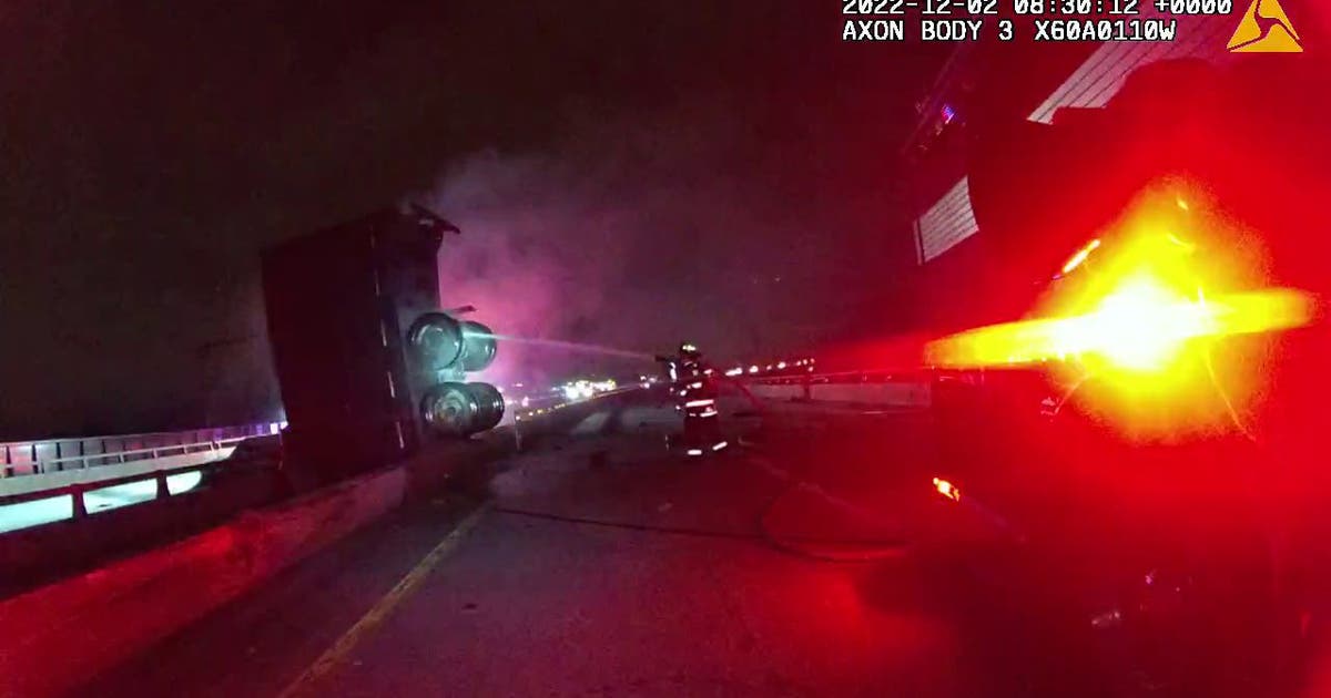 New body cam video shows UPS truck hanging over Calumet River on I-90 ...