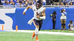 Bears' Fields uncertain to play with rushing mark in reach