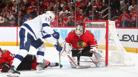 Killorn, Hagel help Lightning beat lowly Blackhawks 4-1