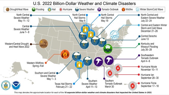 A breakdown of 2022's billion-dollar weather disasters