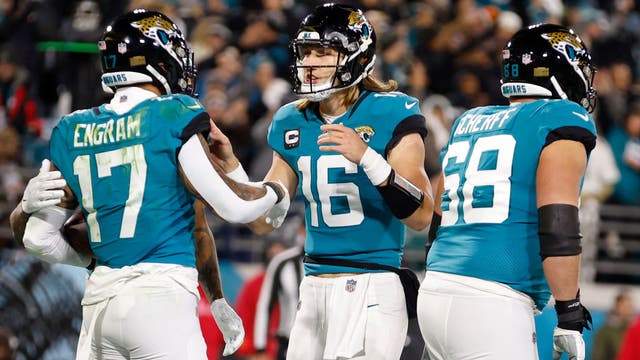 The Jacksonville Jaguars say their flight to London will be delayed because of Hurricane Milton