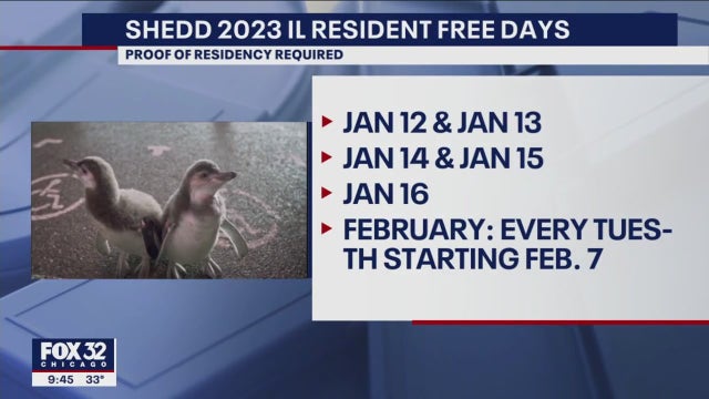 Shedd announces free days for Illinois residents in 2023
