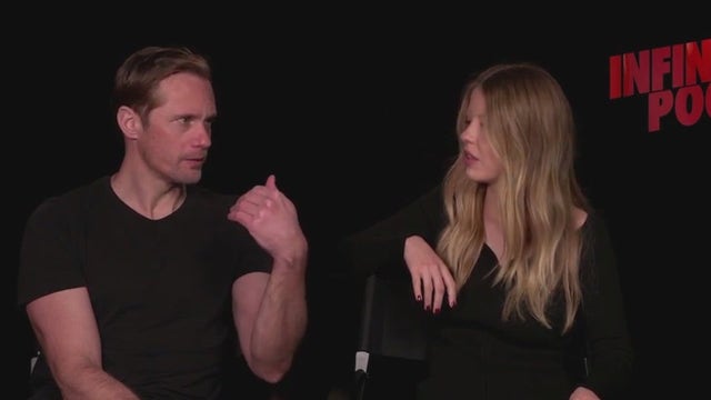 Mia Goth and Alexander Skarsgard talk new horror film 'Infinity Pool'