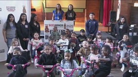 Marsh Elementary students receive new bikes for 'National Random Acts of Kindness Week'