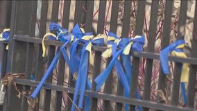 Chicago school children commemorate one year since Russia's invasion of Ukraine