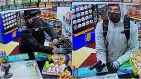 Suspects sought in armed robbery of Beach Park gas station