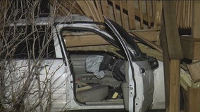 Woman killed after crashing vehicle into porch of Norwood Park home