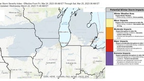 Some sticking spring snow for the Chicago area?