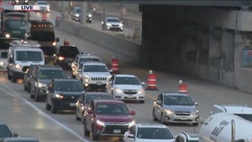 Kennedy Expressway construction: Chicago commuters deal with traffic headache as barricades go up