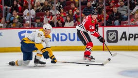 Barrie, Saros lead Predators past Blackhawks 3-1